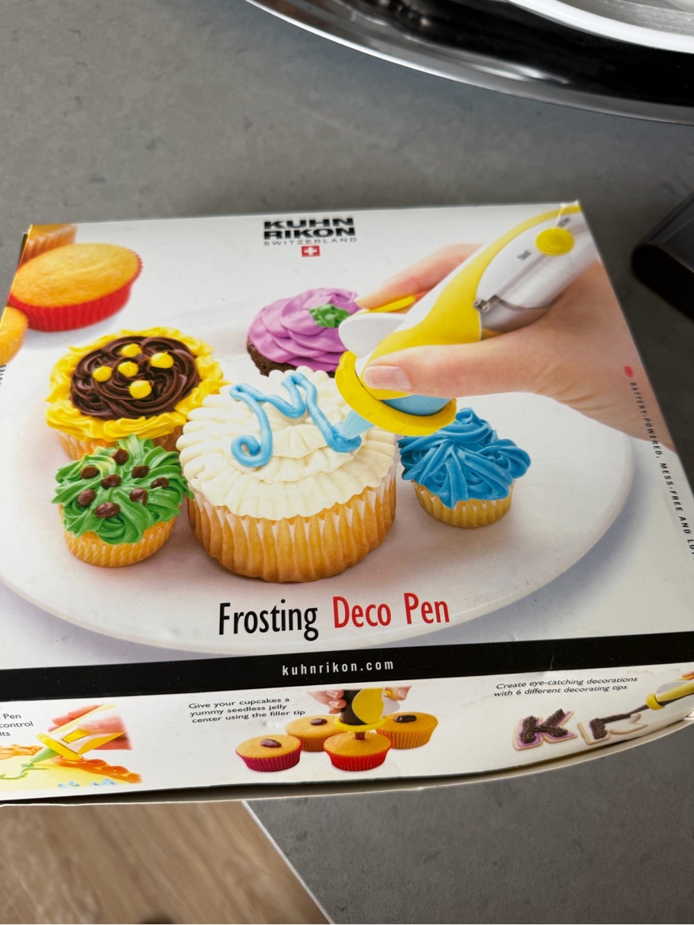 Yellow Frosting Deco Pen - Decorative Cupcake Icing Tool